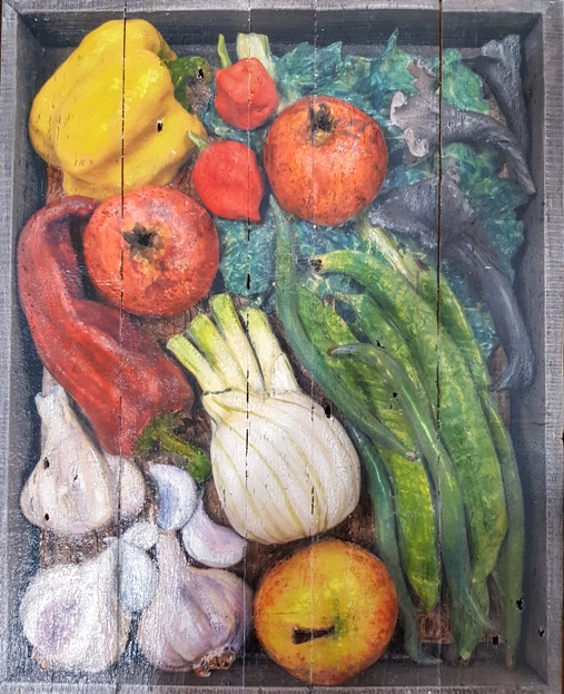 'Mixed Fruit and Veg Box II 2/30' by artist Diana Tonnison